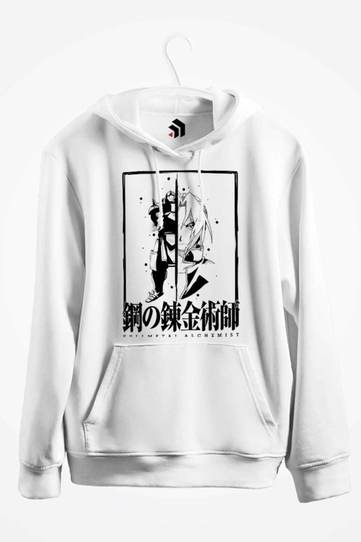 Fullmetal Alchemist Anime Baskılı Kapşonlu Sweatshirt