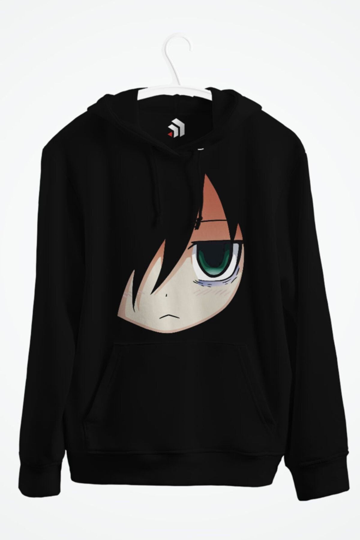 Kuroki Tomoko Anime Baskılı Kapüşonlu Sweatshirt