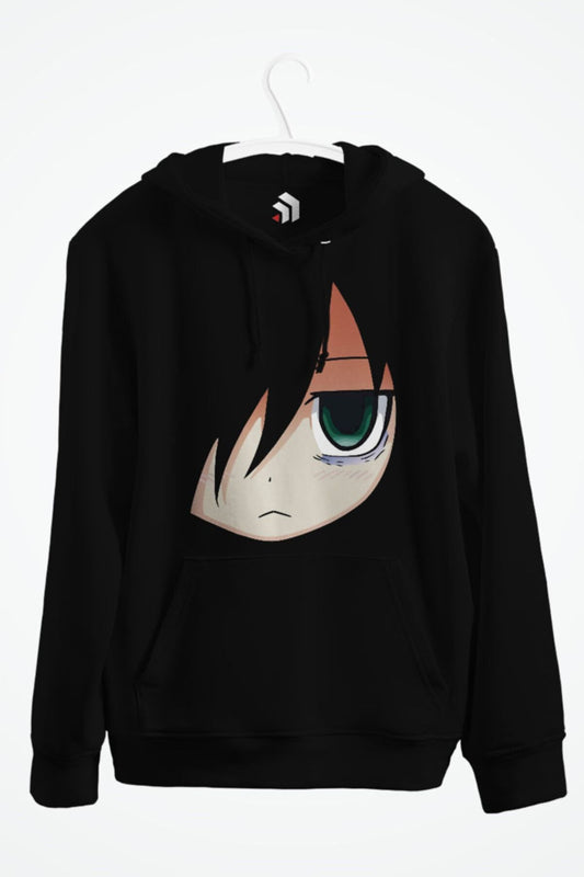 Kuroki Tomoko Anime Baskılı Kapüşonlu Sweatshirt