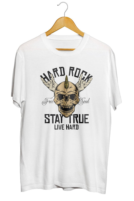 Hard Rock Baskılı Unisex Tişört