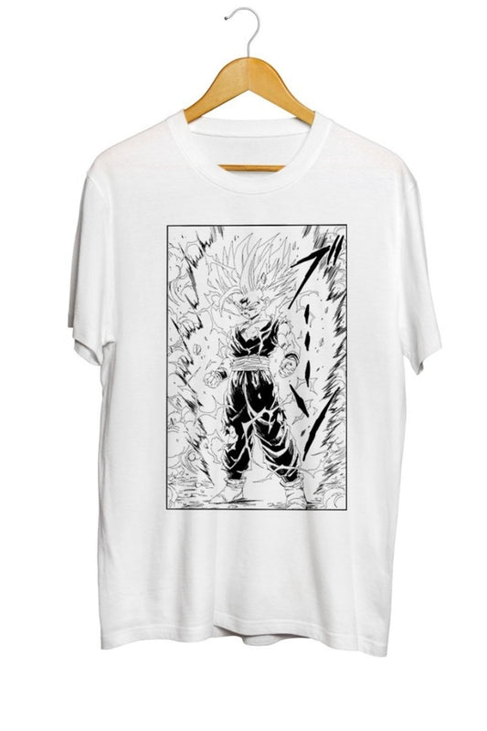 Teen Gohan Ssj2 Baskılı Unisex Tişört