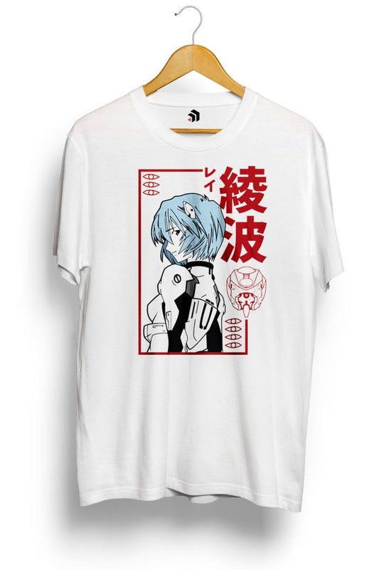Rei Ayanami Evangelion Anime Baskılı Tişört