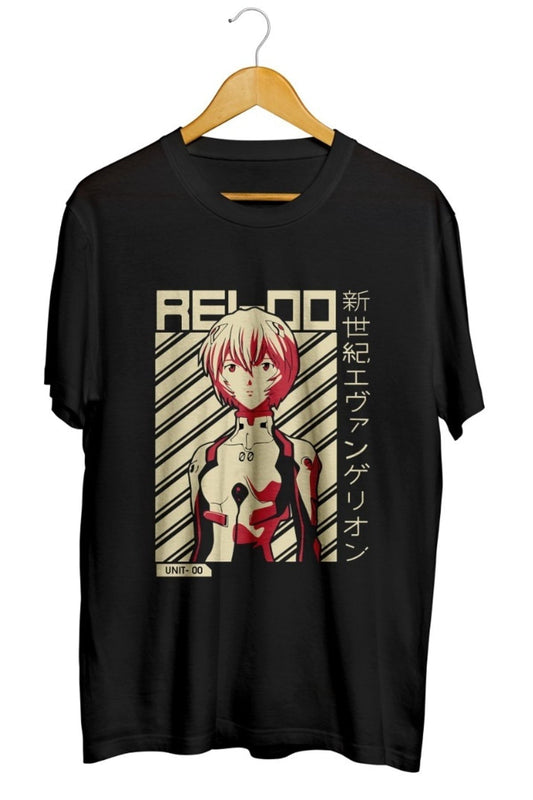 Rei Ayanami Anime Baskılı Unisex Tişört