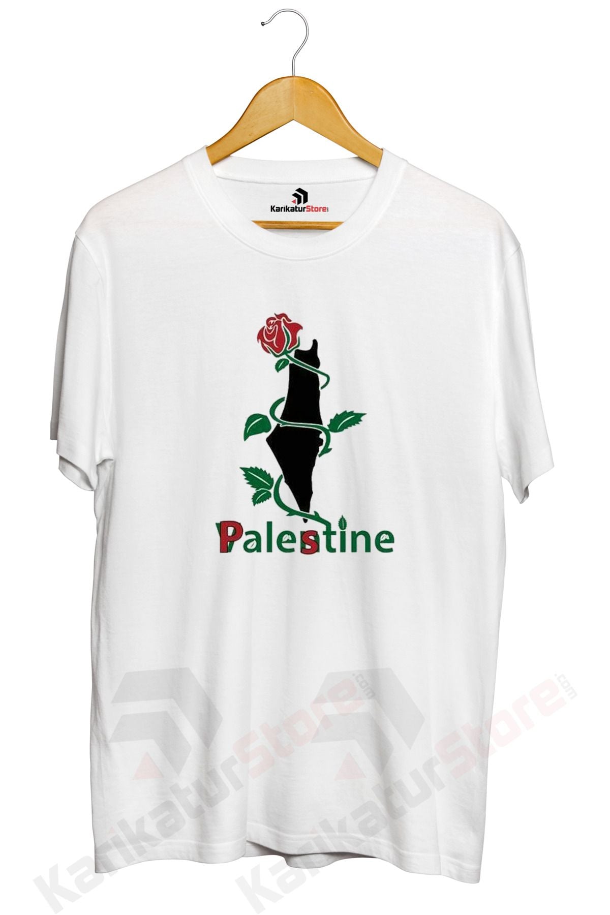 Filistin (palestine) Baskılı Tasarımlı Baskılı Tişört