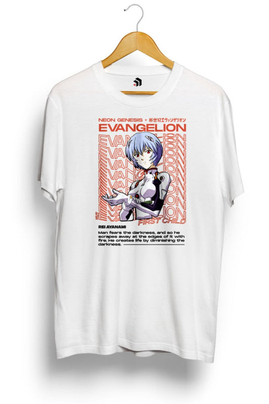 Rei Ayanami Evangelion Aesthetic Anime Baskılı Tişört