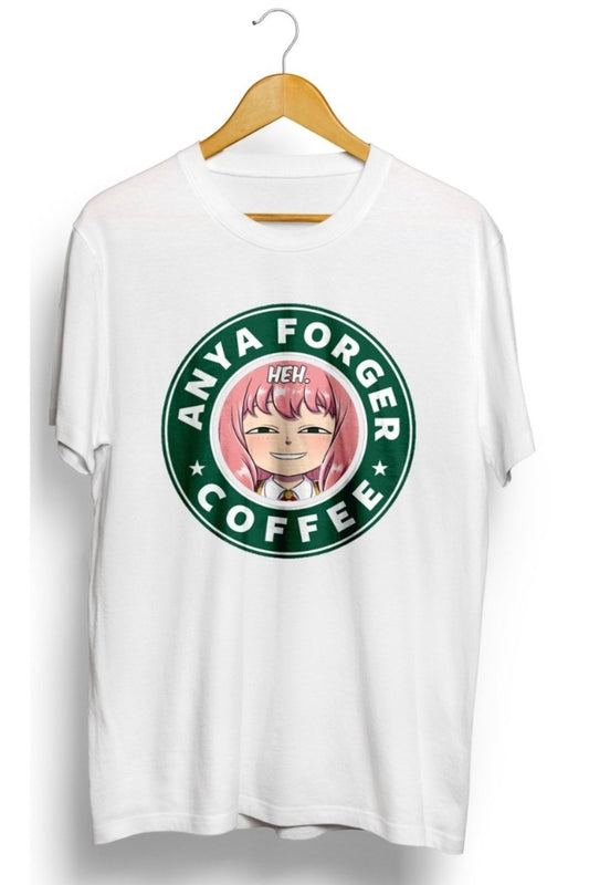 HEH. Spy X Family Anya Forger Coffee Anime Baskılı Unisex Tişört