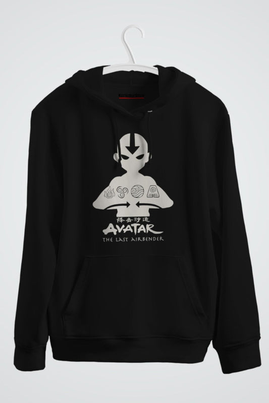 Avatar Airbender Elements Baskılı Kapşonlu Sweat