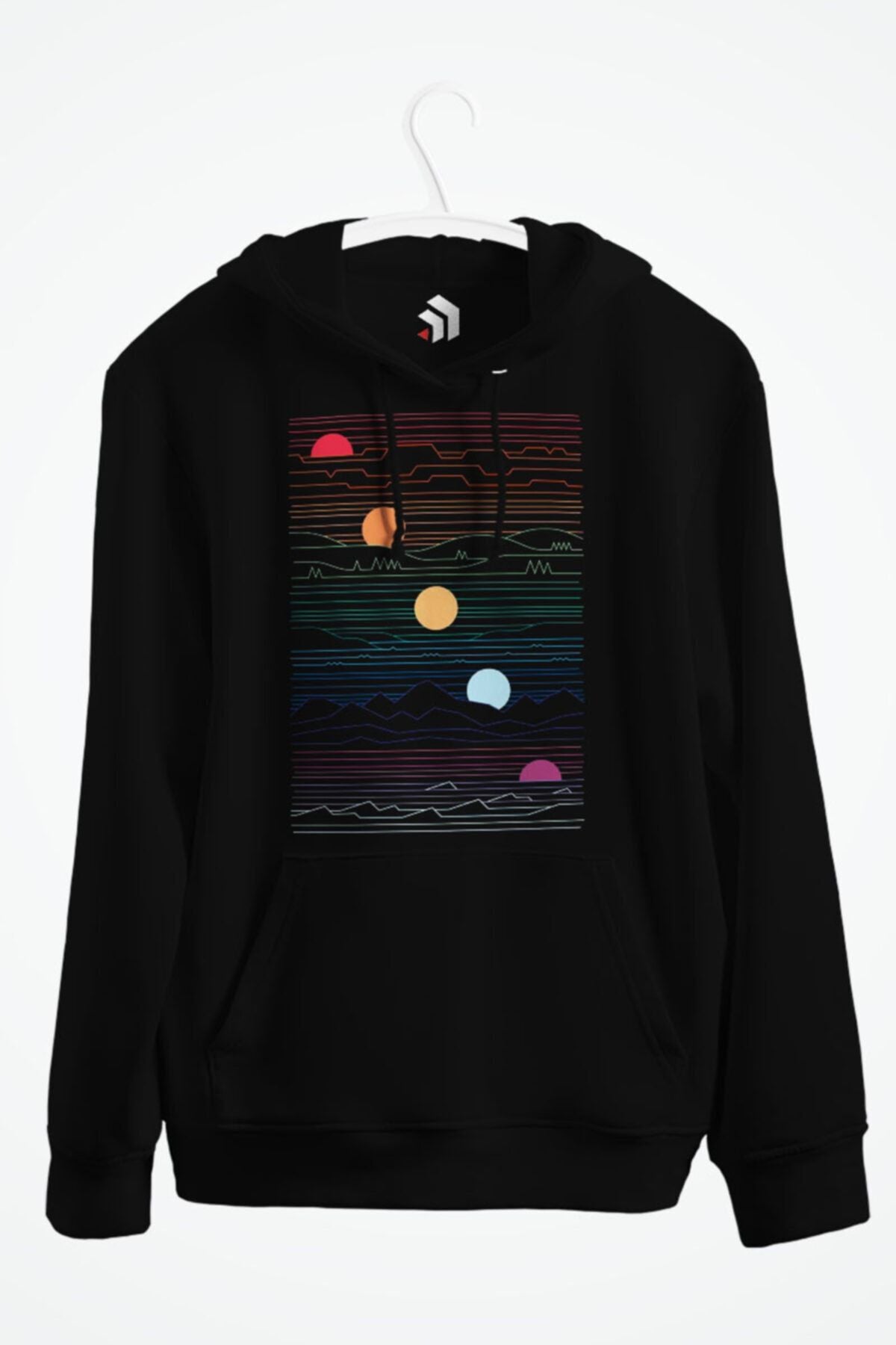 Many Lands Under One Sun Baskılı Kapşonlu Sweatshirt
