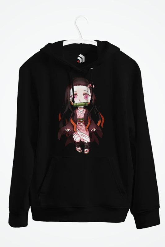 Nezuko Kamado - Demon Slayer Kimetsu No Yaiba Hashira Anime Baskılı Kapşonlu Sweatshirt