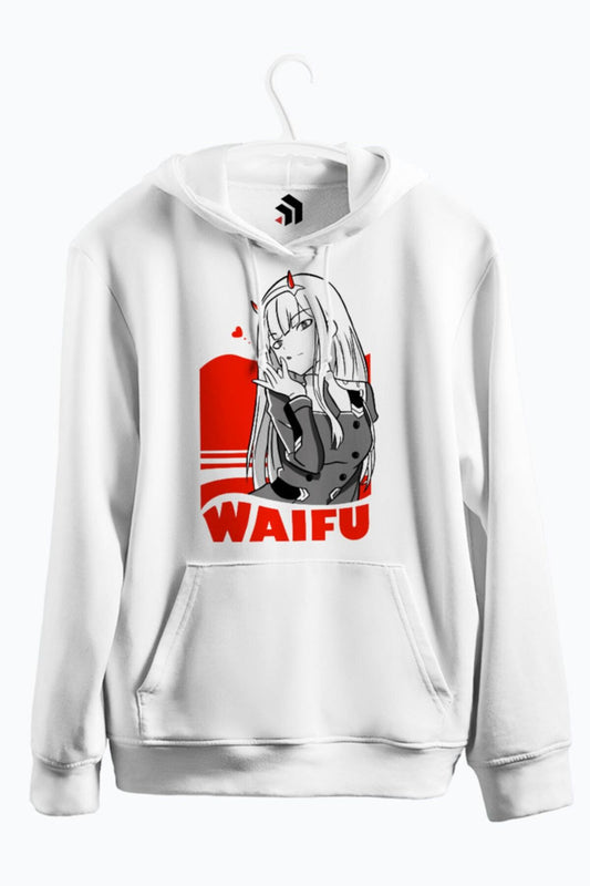 Zero Two Darling In The Franxx Anime Baskılı Kapşonlu Sweatshirt