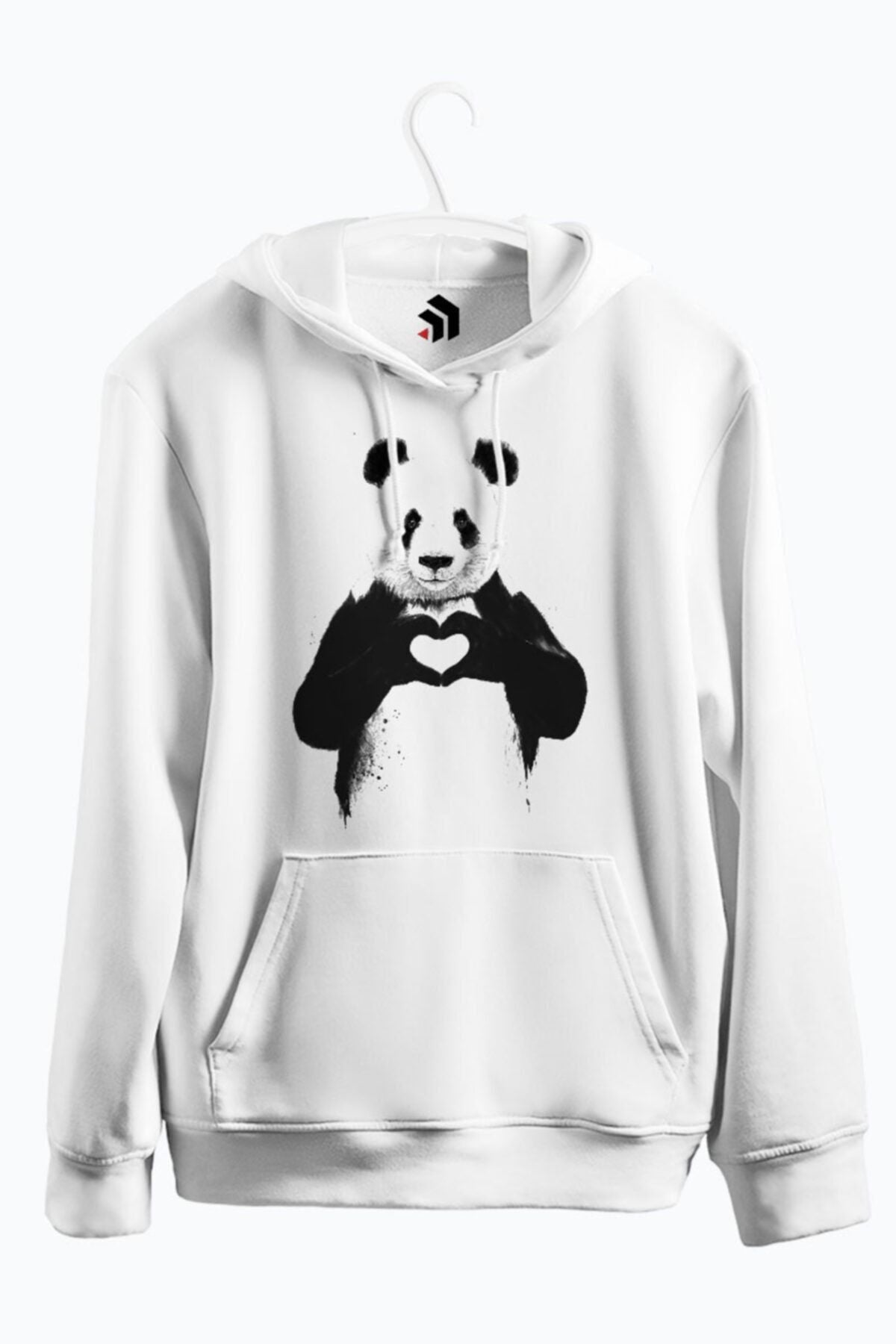 All You Need Is Love Baskılı Kapşonlu Sweatshirt