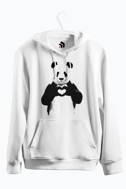 All You Need Is Love Baskılı Kapşonlu Sweatshirt