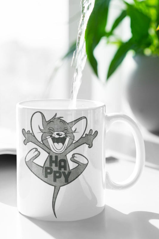 Tom And Jerry Happy Jerry Baskılı Kupa Bardak