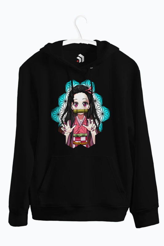 Nezuko Kamado Anime Baskılı Kapşonlu Sweatshirt