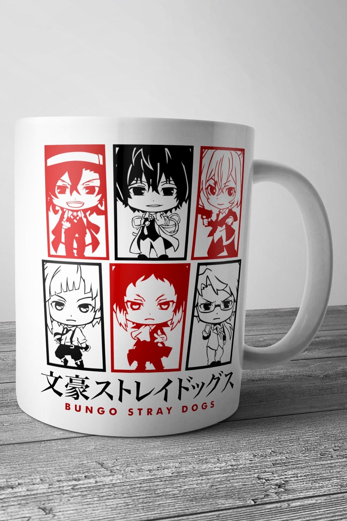 Bungou Stray Dogs Kawai Anime Baskılı Kupa Bardak