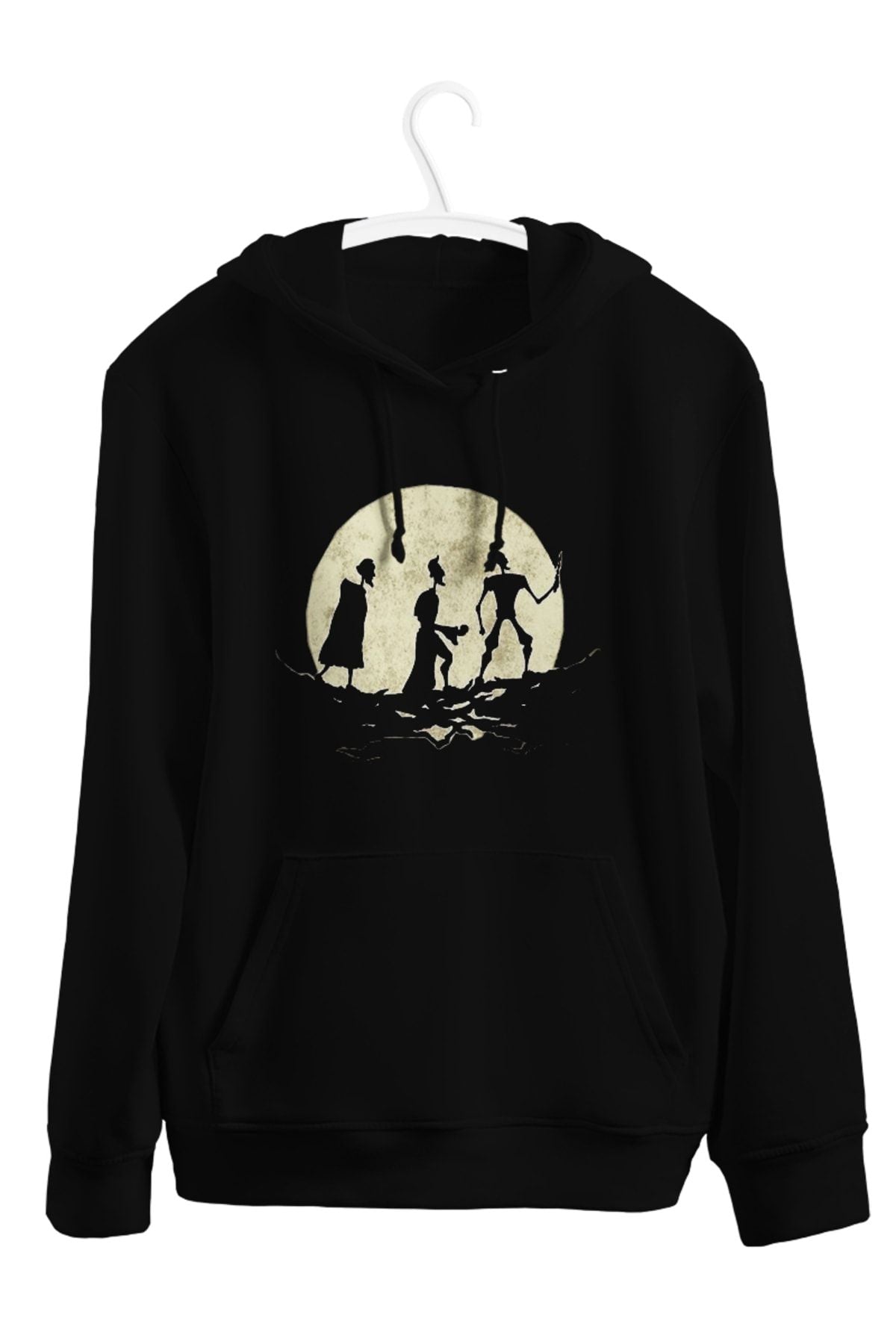Harry Potter - Moon Steps Baskılı Unisex Kapşonlu