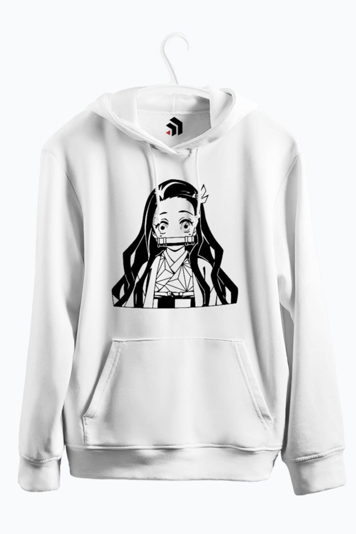 Nezuko Anime Baskılı Kapşonlu Unisex Sweatshirt