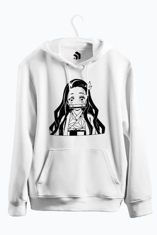 Nezuko Anime Baskılı Kapşonlu Unisex Sweatshirt