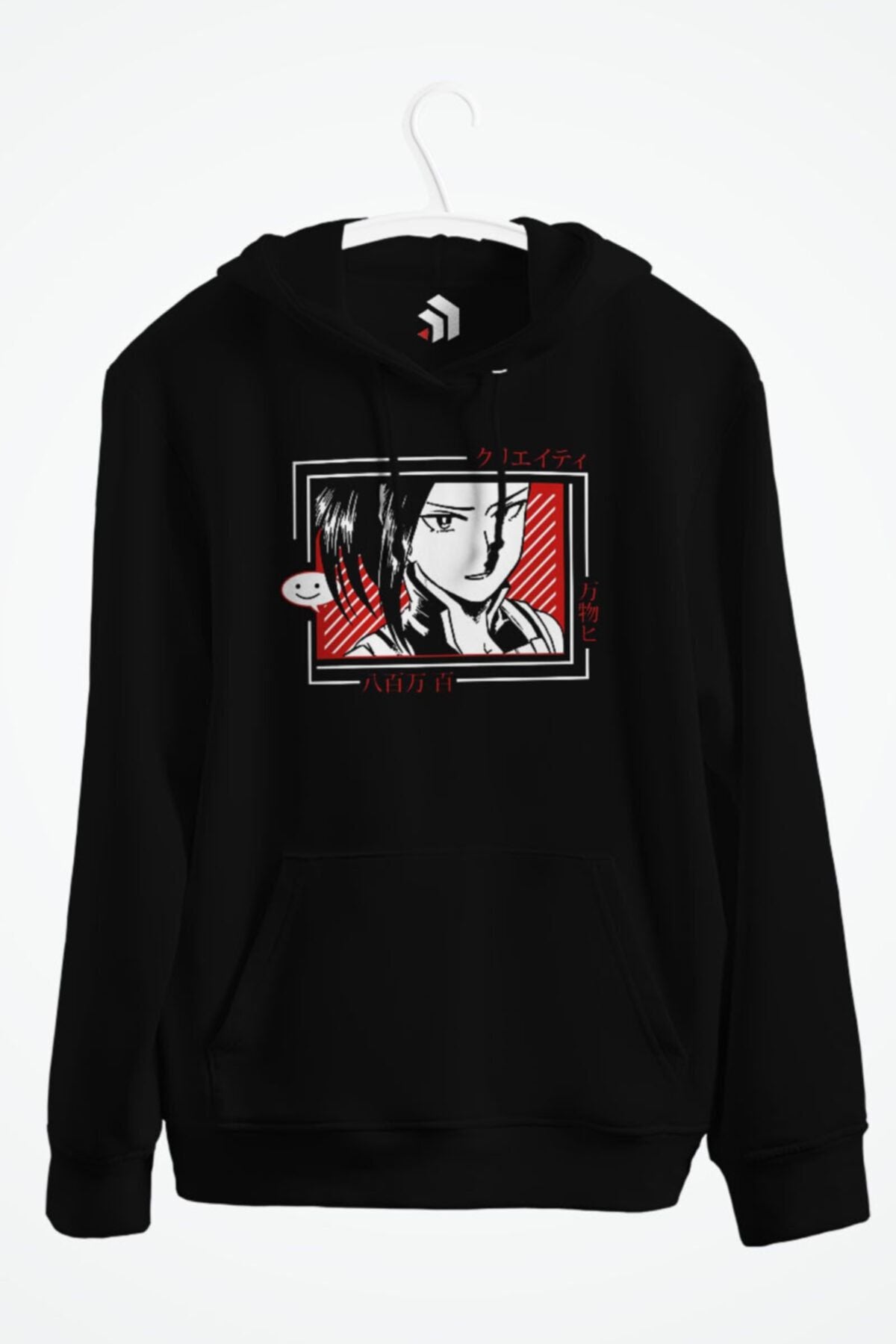Boku No Hero, Momo, Shoto Todoroki, Katsuki Bakugou Anime Baskılı Kapşonlu Sweatshirt