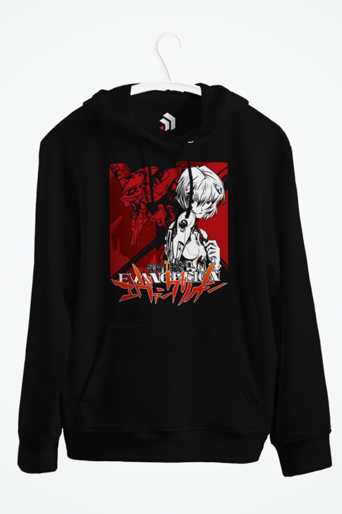 Rei Ayanami Neon Genesis Evangelion Anime Baskılı Kapüşonlu Sweatshirt