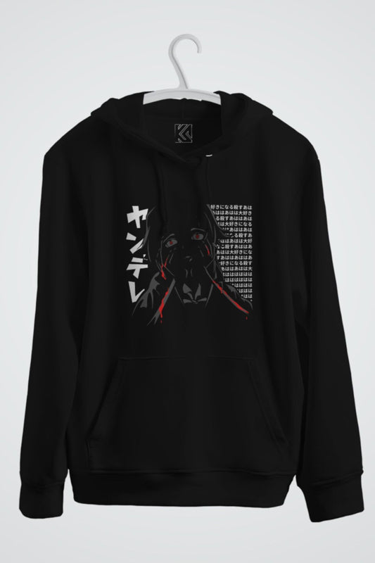 Yandere Mirai Nikki For Otaku Anime Baskılı Kapşonlu Sweat