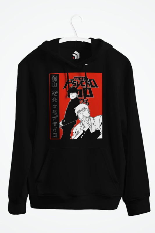Mob Psycho 100 - Mob And Reigen Anime Baskılı Kapşonlu Sweatshirt