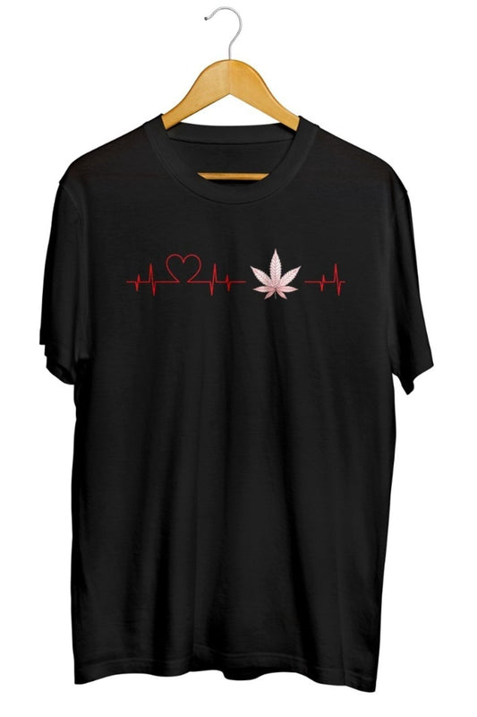 Vintage Marijuana Baskılı Unisex Tişört