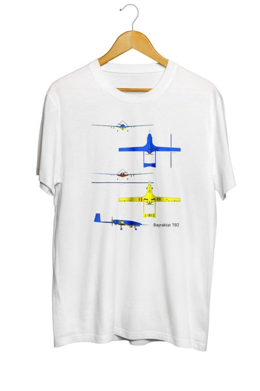 Bayraktar Tb2 Baskılı Unisex Tişört