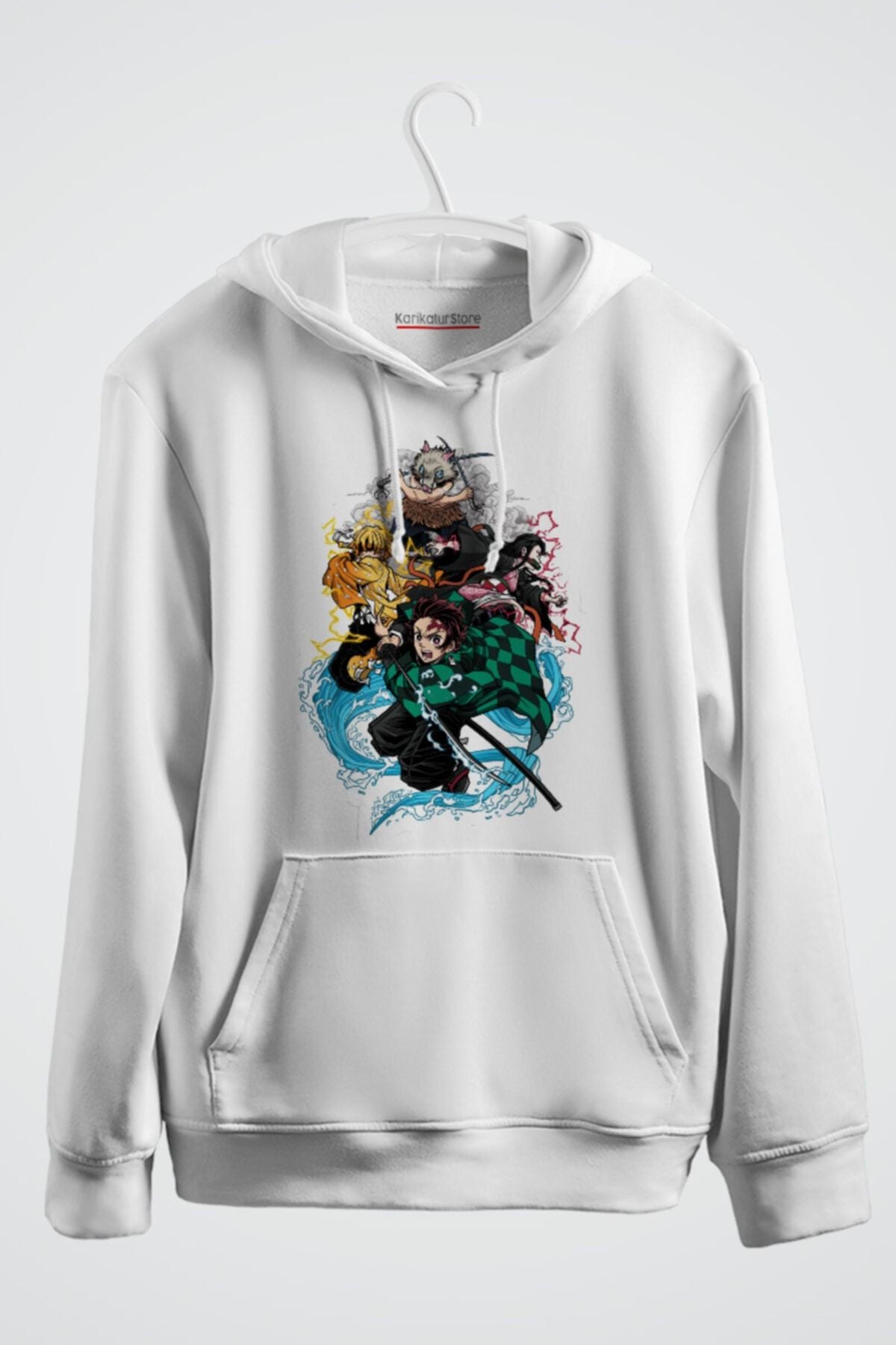 Demon Slayer Anime Baskılı Kapşonlu Sweat