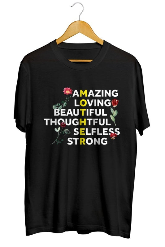 Anneler Günü Baskılı Unisex Tişört