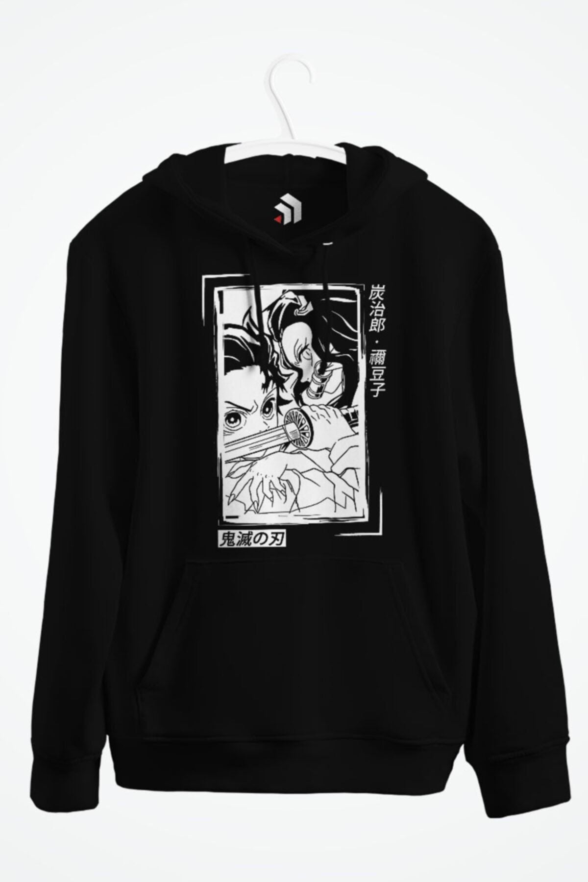 Tanjiro And Nezuko Kamado Demon Slayer Kimetsu No Yaiba Anime Baskılı Kapşonlu Sweatshirt
