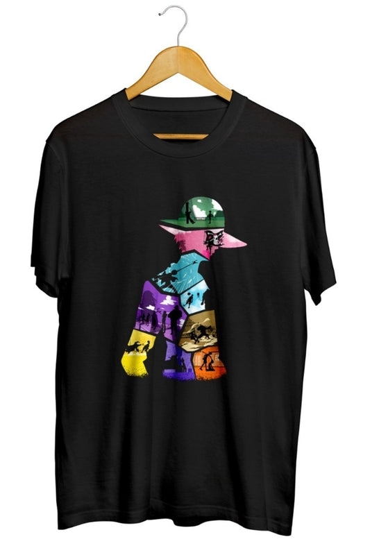 One Piece Anime Baskılı Unisex Tişört