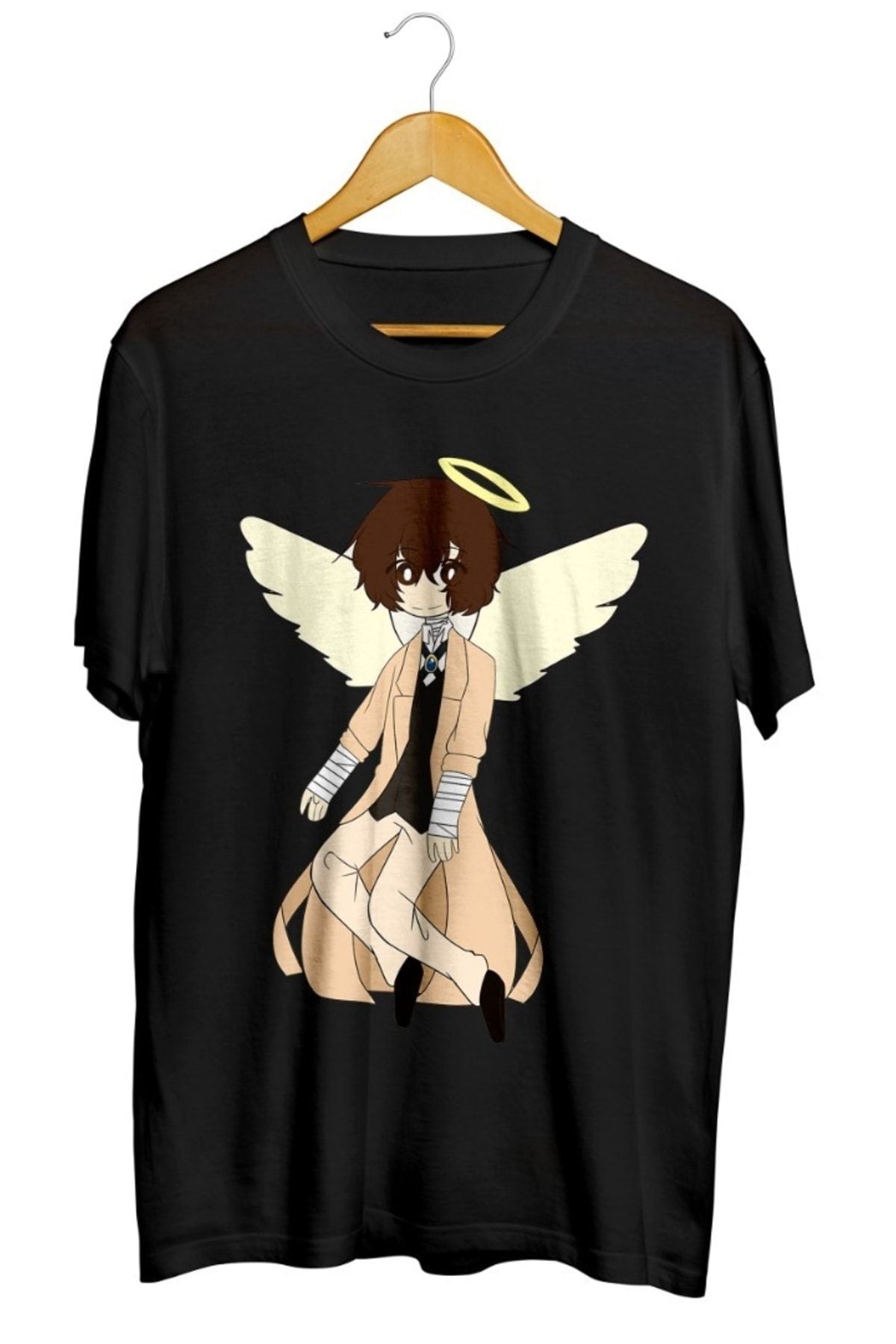 Dazai Osamu Angel Pullover Baskılı Unisex Tişört