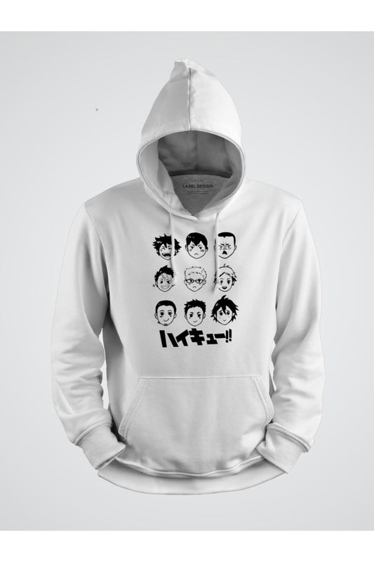 Haikyuu Anime Kei Tsukishima, Kotaro Bokuto Tetsuro Kuroo Keiji Akaashi Voleybol Baskılı Kapşonlu