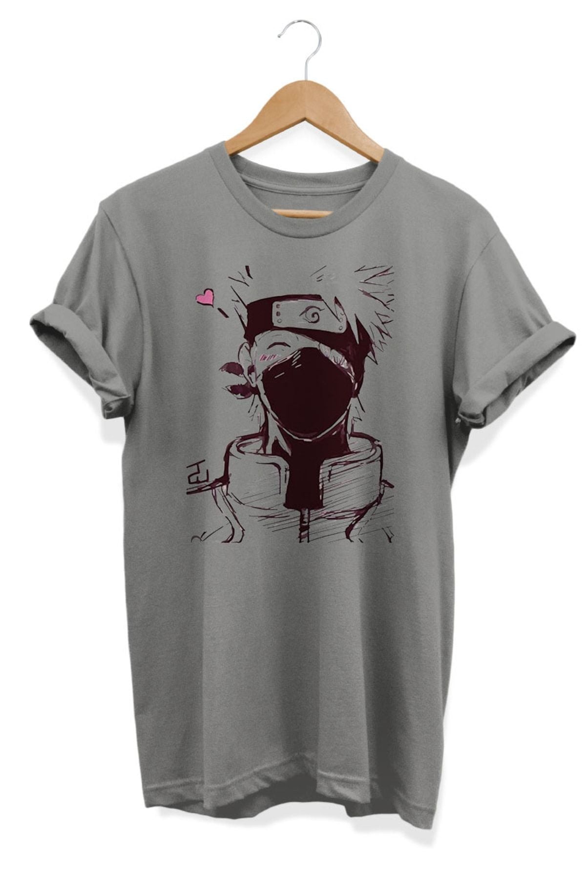 Kakashi Hatake Anime Baskılı Oversize Tişört