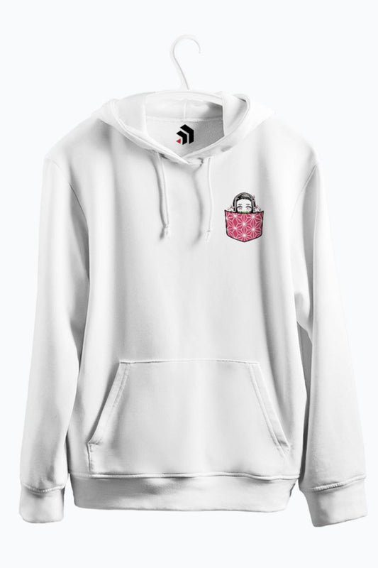 Demon In My Pocket Anime Baskılı Kapşonlu Sweatshirt