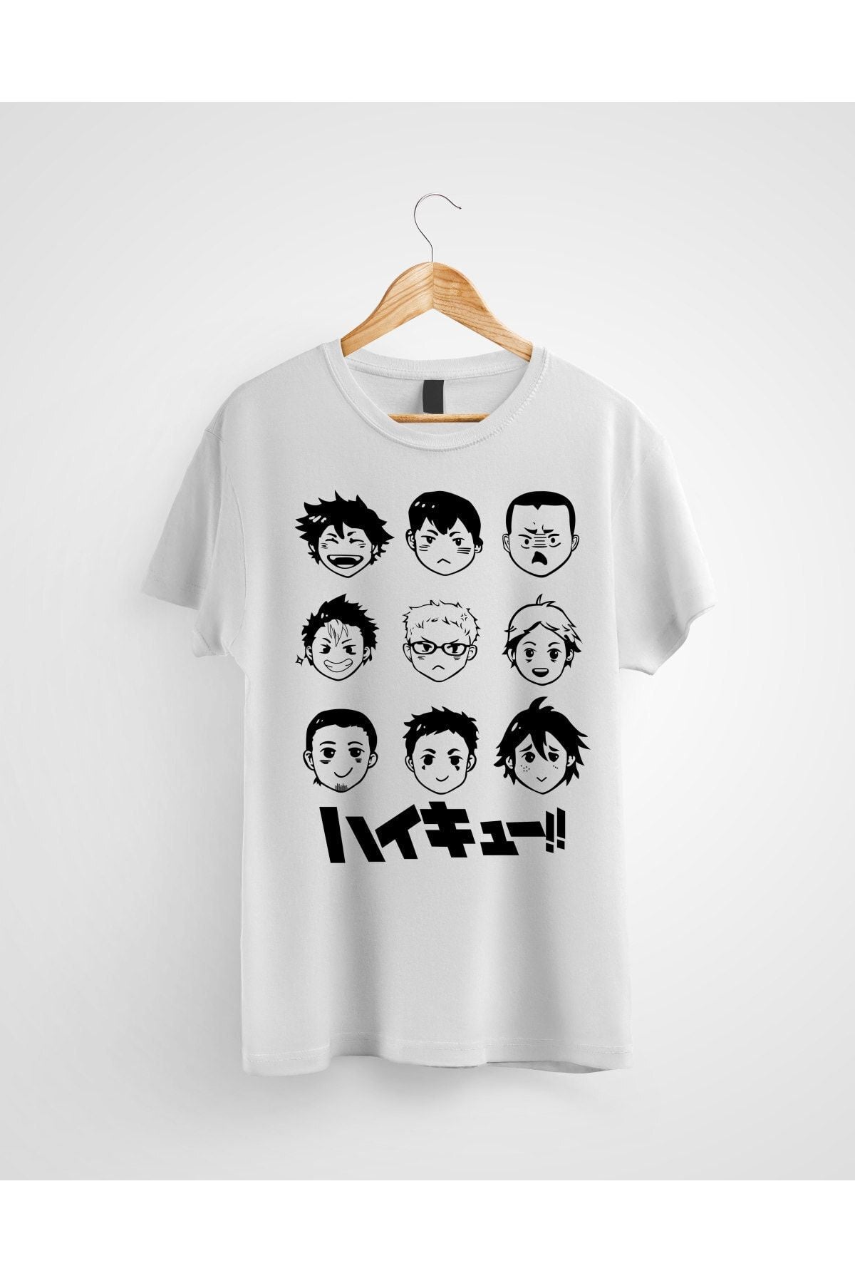 Haikyuu Anime Kei Tsukishima, Kotaro Bokuto Tetsuro Kuroo Keiji Akaashi Voleybol Baskılı Tişört