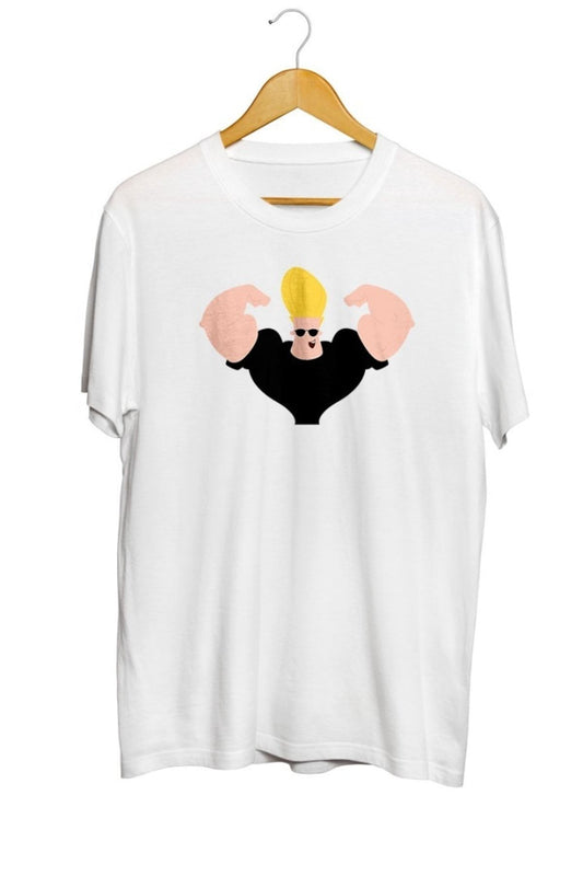 Johnny Bravo Baskılı Unisex Tişört