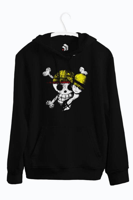 One Piece - First Member Anime Baskılı Kapşonlu Sweatshirt