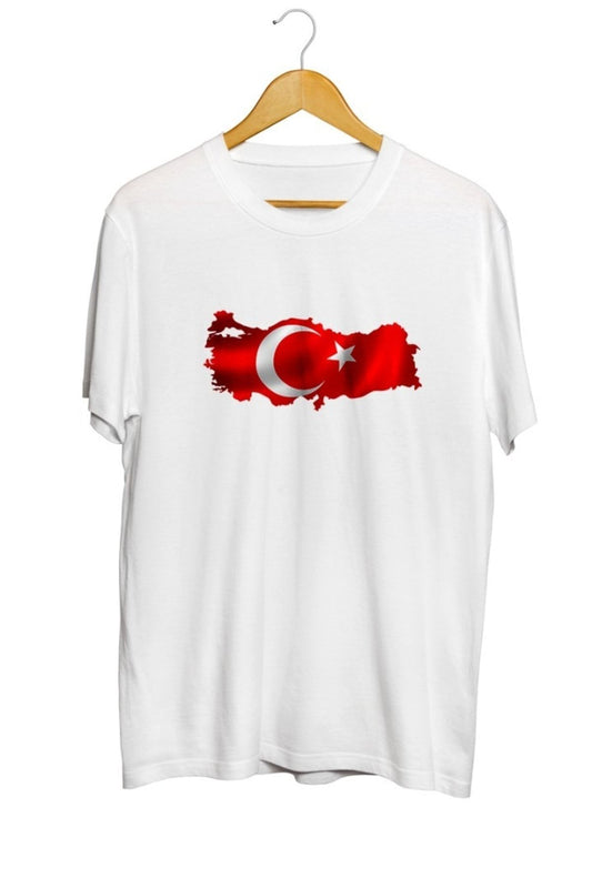 23 Nisan Türkiye Türk Bayrağı Baskılı Unisex Tişört