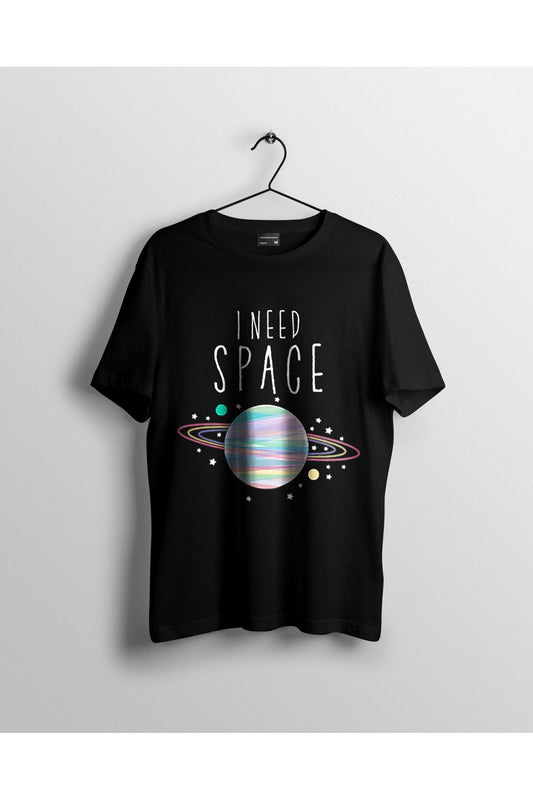 Uzaya Ihtiyacım Var Satürn Gezegen Ay Sanat Baskılı Tshirt