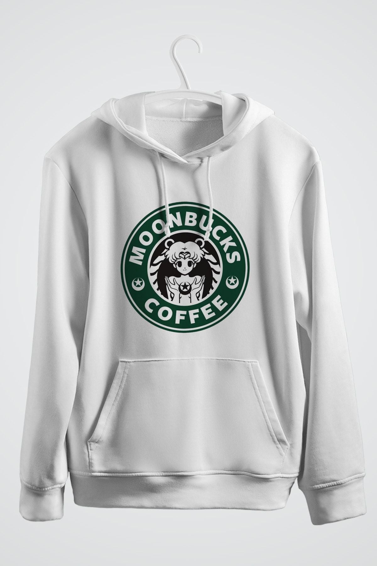 Moonbucks Coffee Baskılı Kapşonlu Sweat