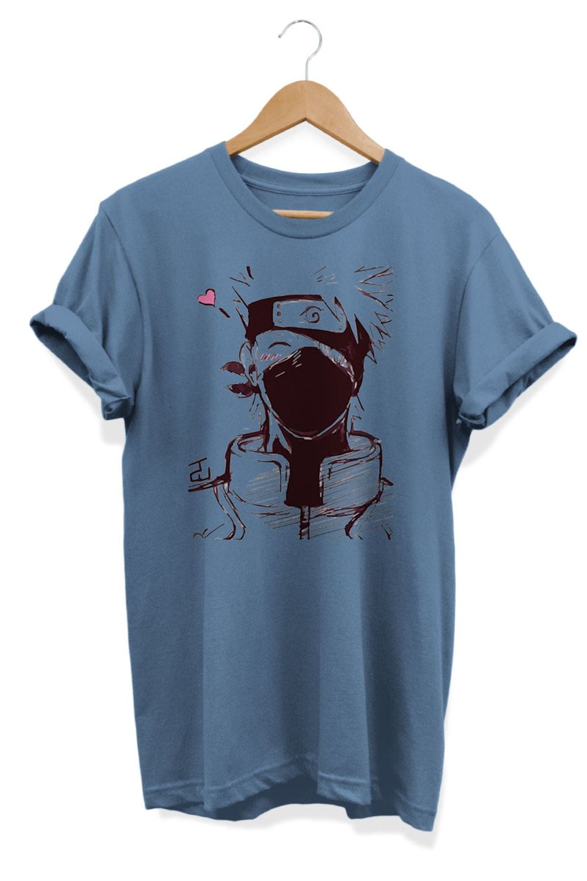 Kakashi Hatake Anime Baskılı Oversize Tişört