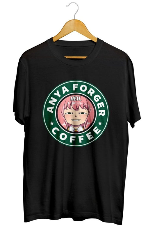 HEH. Spy X Family Anya Forger Coffee Anime Baskılı Unisex Tişört
