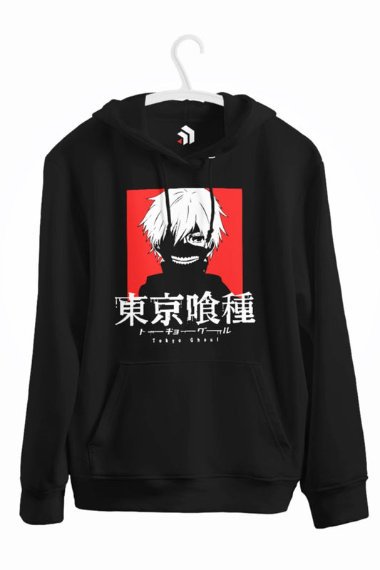 Tokyo Ghoul Baskılı Kapüşonlu Sweatshirt
