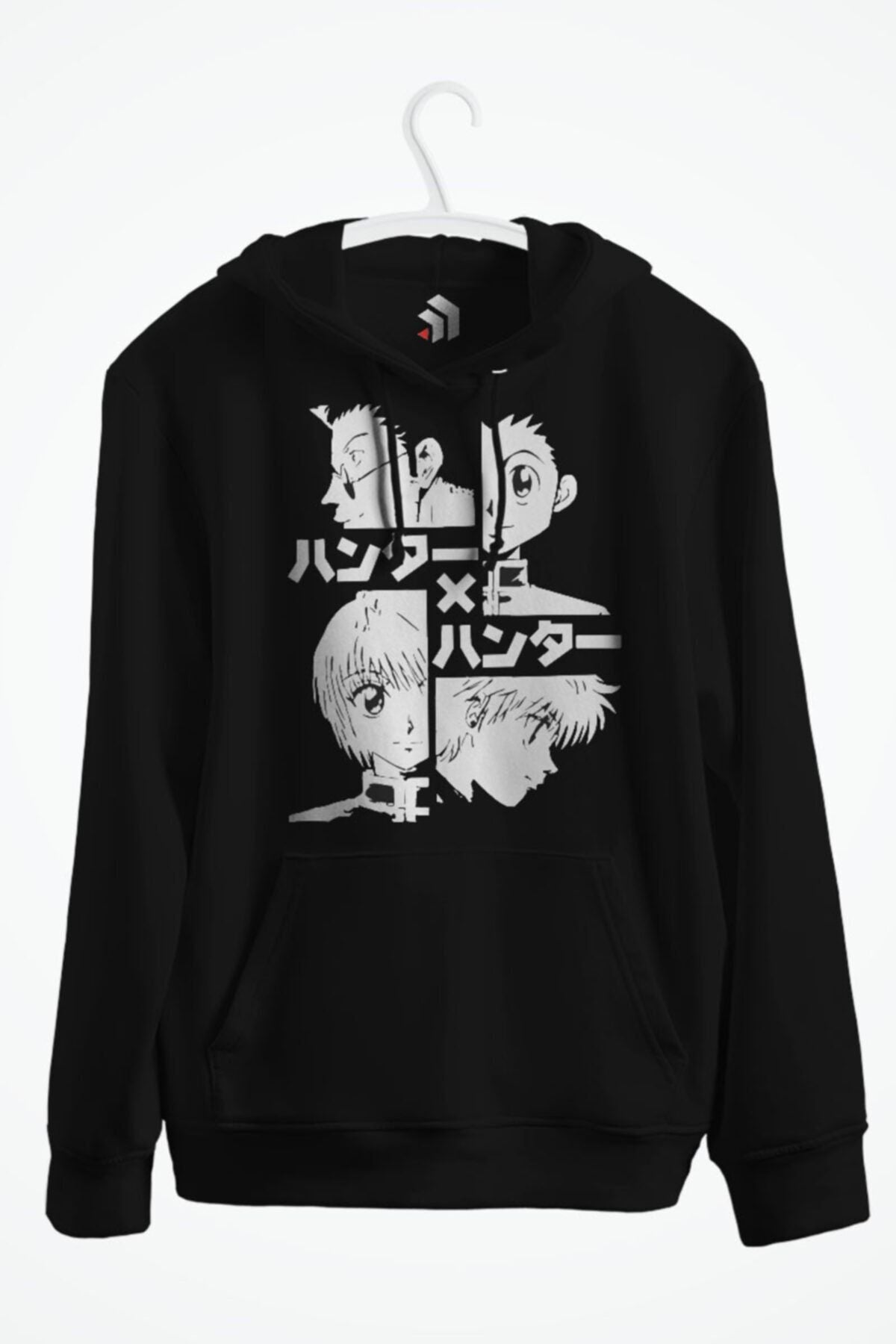 Hunter X Hunter Anime Baskılı Kapşonlu Sweatshirt