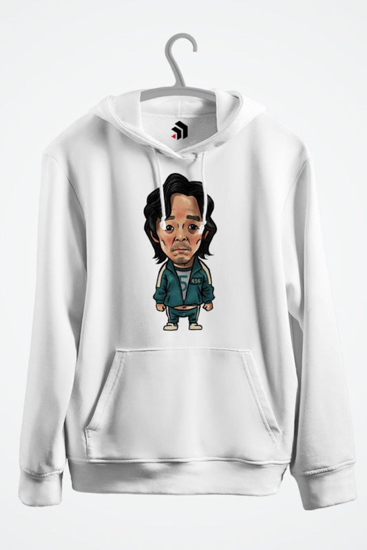 Squid Games 456. Gamer Baskılı Kapşonlu Sweatshirt