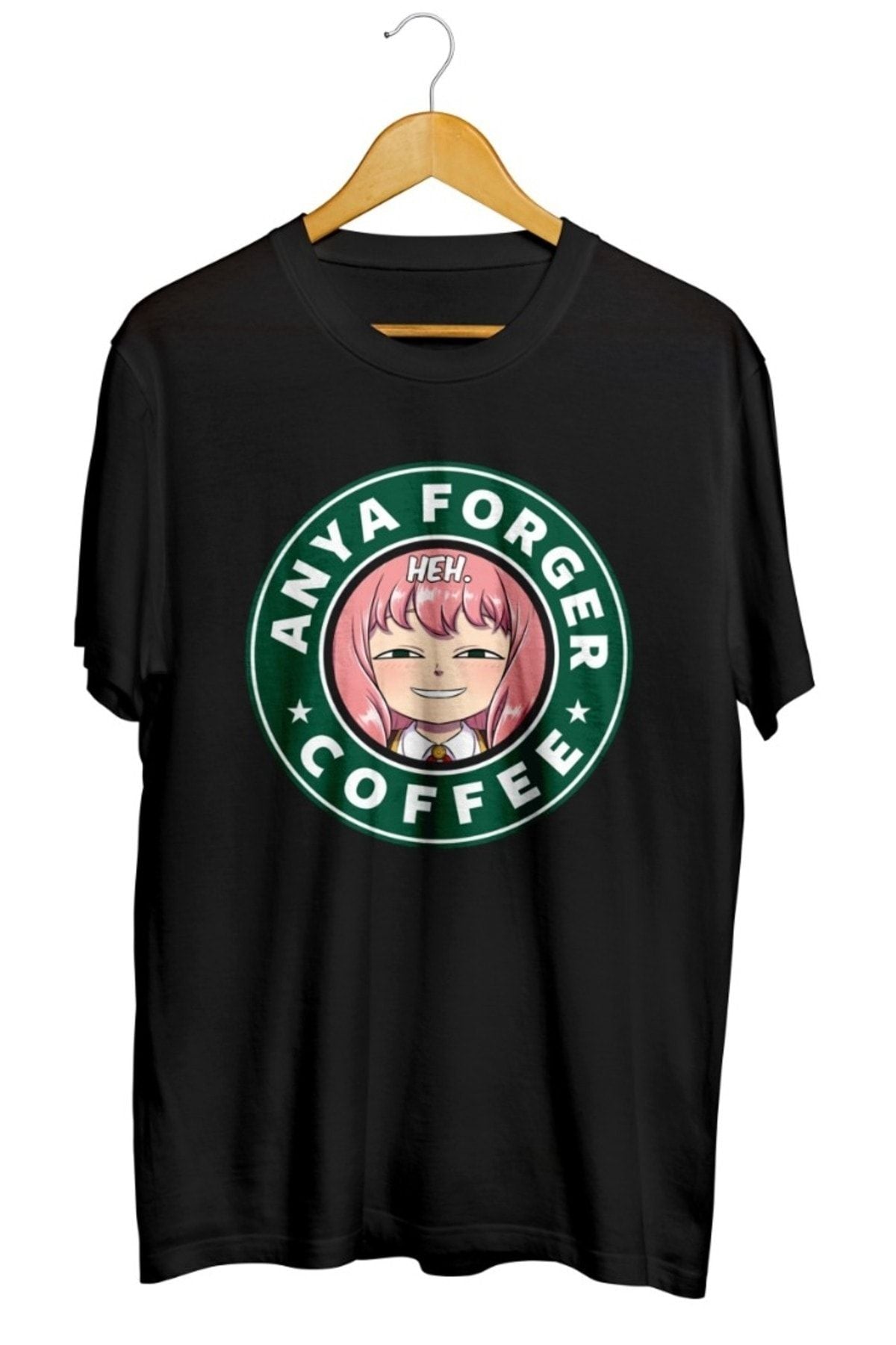 HEH. Spy X Family Anya Forger Coffee Anime Baskılı Unisex Tişört