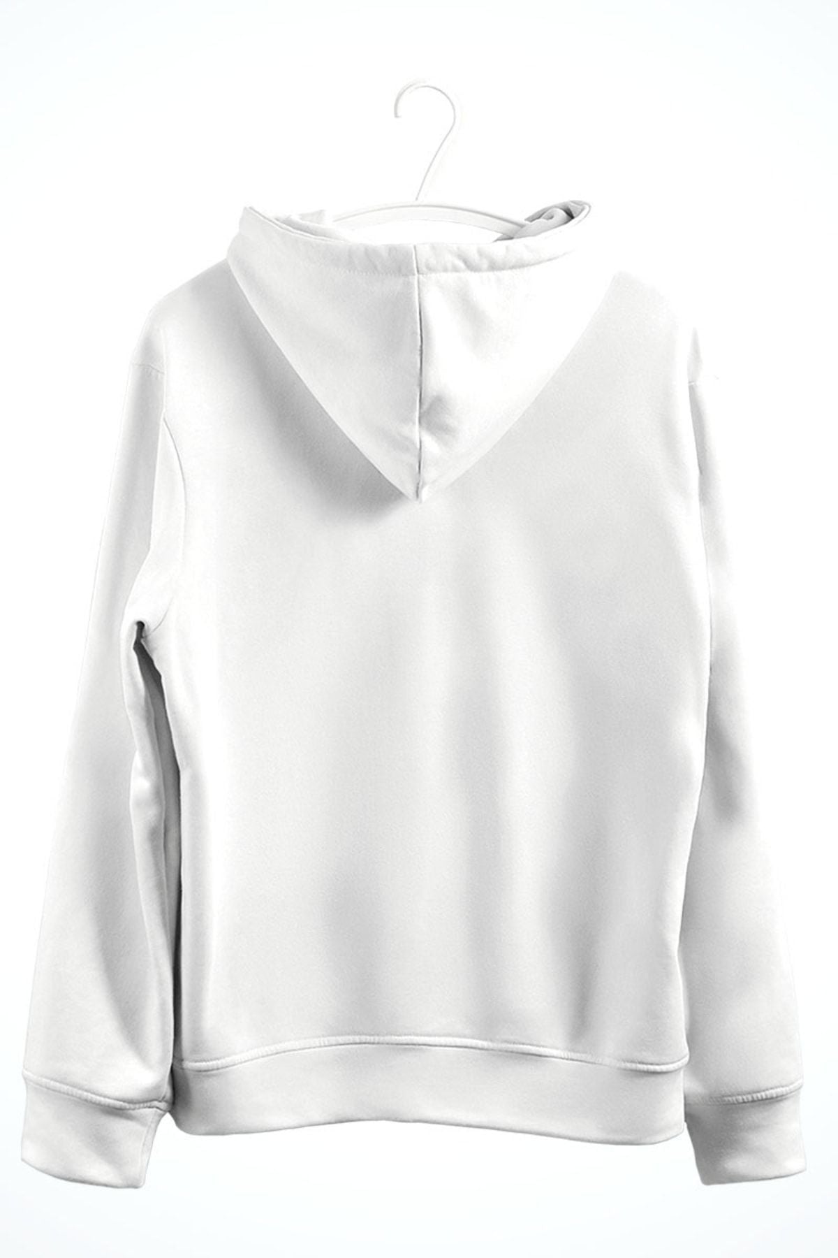 Naked Anime Baskılı Kapşonlu Sweatshirt