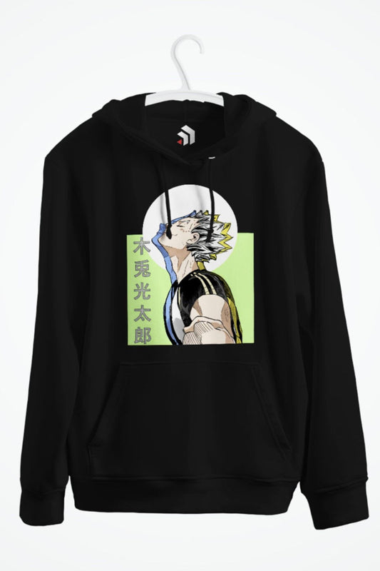 Kotaro Bokuto Haikyuu Anime Baskılı Kapşonlu Sweatshirt
